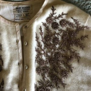 Vintage hand beaded cardigan